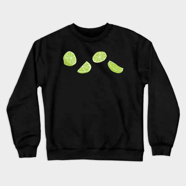 Lime Print Crewneck Sweatshirt by luckylucy